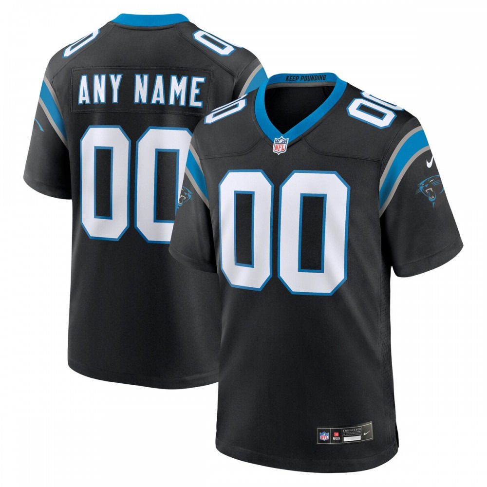 Carolina Panthers Nike Custom Game Jersey - Black-GridironStore